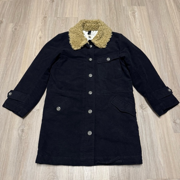 Fossil Jackets & Blazers - Fossil Sherpa Collar Quilted Lined Black Coat Women’s Small